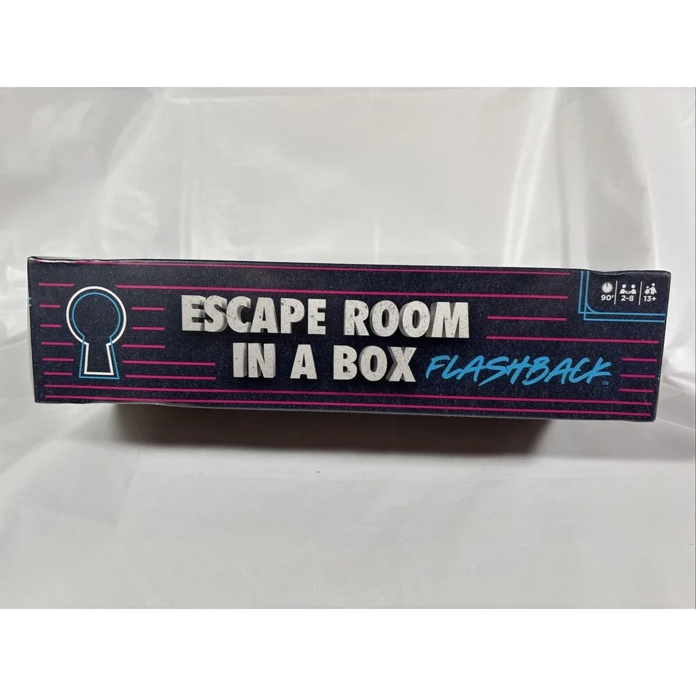 Escape Room in a Box Flashback Board Game (Mattel 2018) NEW Factory Sealed